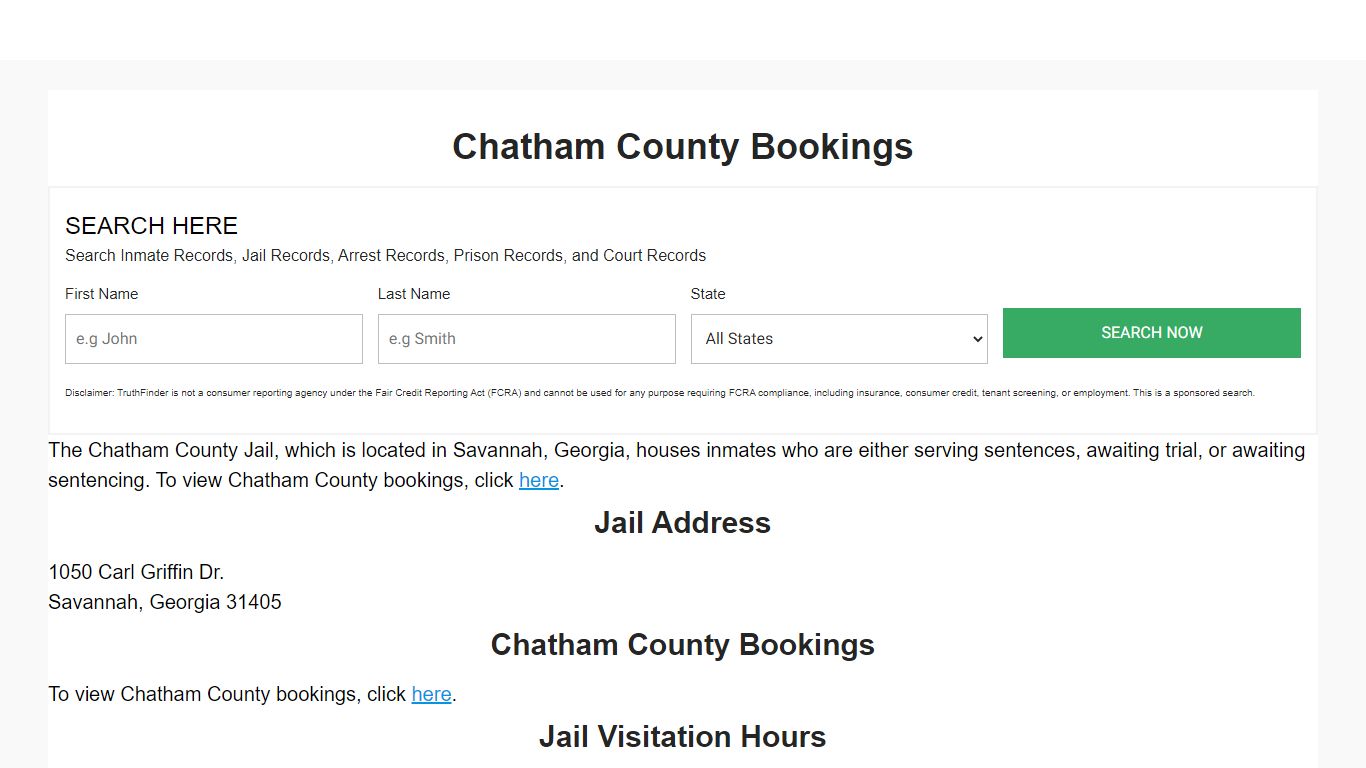 Chatham County Bookings